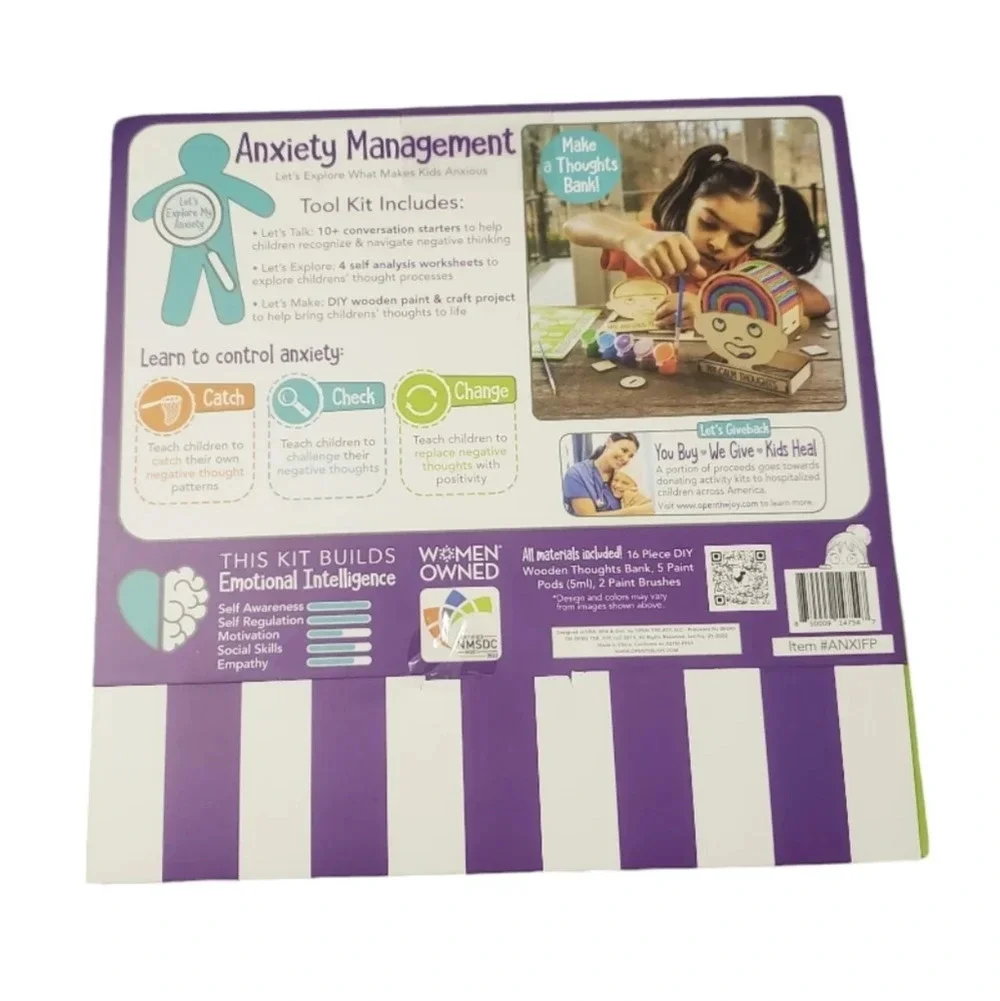 New Open The Joy Kids Anxiety Management Tool Kit Paint